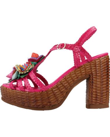 Sandales pour Femme PONS QUINTANA SANDALIAS MUJER MODELO CANNES COLOR ROSA TRENZADO