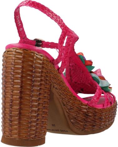 Sandales pour Femme PONS QUINTANA SANDALIAS MUJER MODELO CANNES COLOR ROSA TRENZADO