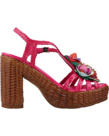 Sandales pour Femme PONS QUINTANA SANDALIAS MUJER MODELO CANNES COLOR ROSA TRENZADO