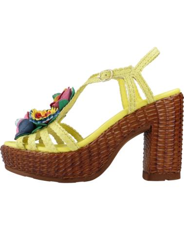Sandales pour Femme PONS QUINTANA SANDALIAS MUJER MODELO CANNES COLOR AMARILLO TRENZADO