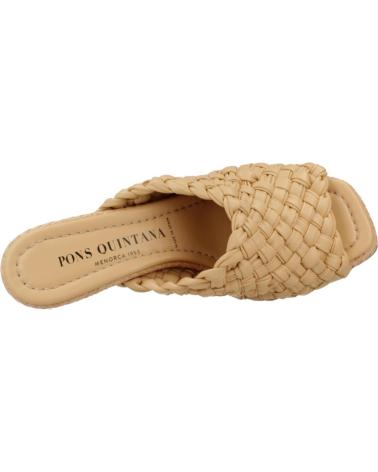 Sandalen für Damen PONS QUINTANA SANDALIAS MUJER MODELO FIJI COLOR BEIS TRENZADO