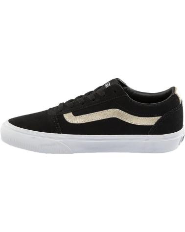 Woman Trainers VANS OFF THE WALL VANS WARD SUEDE METALLIC BLACK GOLD NEGRO