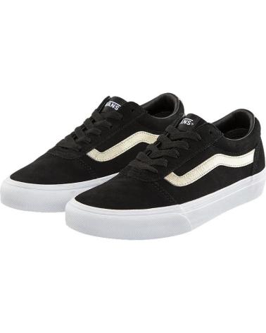 Woman Trainers VANS OFF THE WALL VANS WARD SUEDE METALLIC BLACK GOLD NEGRO