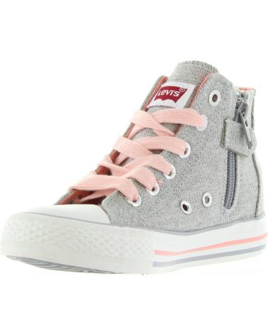 Sportif pour Femme et Fille et Garçon LEVIS VTRU0007T TRUCKER HI 0050 SILVER