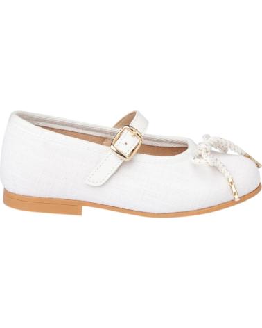 Ballerines pour Fille ANGELITOS BAILARINAS 1557 BAILARINA LINO HEBILLA BLANCO