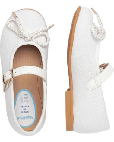 Ballerines pour Fille ANGELITOS BAILARINAS 1557 BAILARINA LINO HEBILLA BLANCO