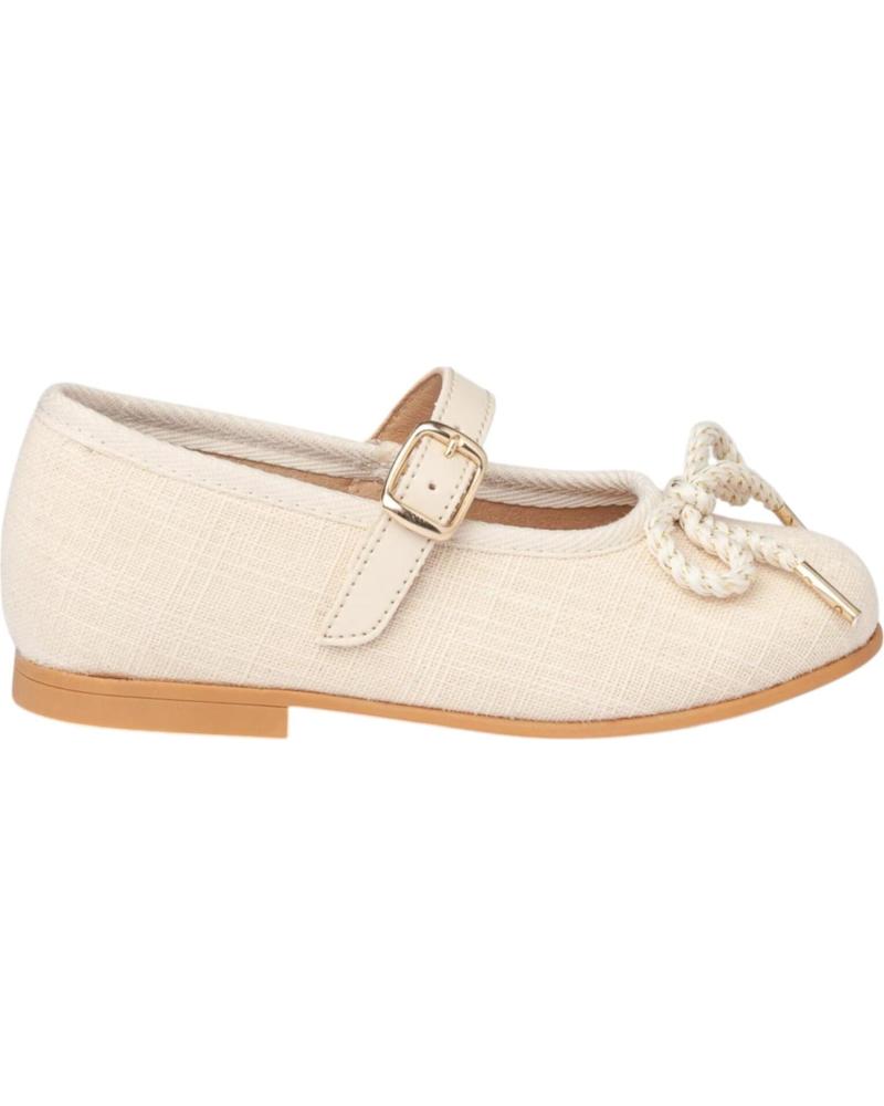 Bailarinas per Bambina ANGELITOS BAILARINAS 1557 BAILARINA LINO HEBILLA BEIGE