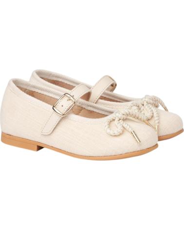Bailarinas per Bambina ANGELITOS BAILARINAS 1557 BAILARINA LINO HEBILLA BEIGE