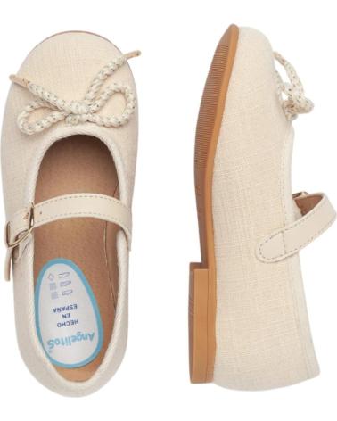 Bailarinas per Bambina ANGELITOS BAILARINAS 1557 BAILARINA LINO HEBILLA BEIGE