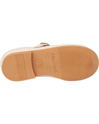 Bailarinas per Bambina ANGELITOS BAILARINAS 1557 BAILARINA LINO HEBILLA BEIGE