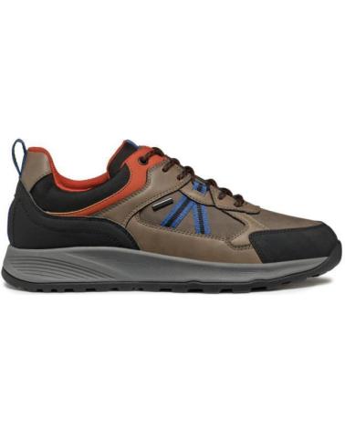 BASKETS GEOX U TERRESTRE B ABX AMPHIBIOX C101 C1018 MARRON ET GRIS GRIS