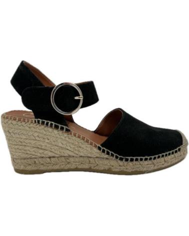 Sandales pour Femme VIGUERA ALPARGATA 1922 VITELO NEGRA DE NEGRO