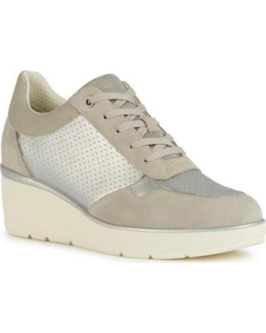 Sapatos de Mulher GEOX DEPORTIVO ILDE PLATA DE PLATEADO