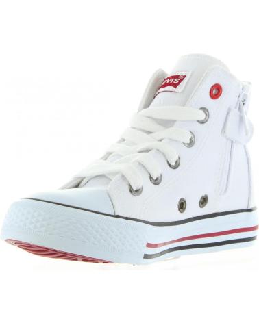 Sportif pour Femme et Fille et Garçon LEVIS VTRU0001T TRUCKER HI 0061 WHITE