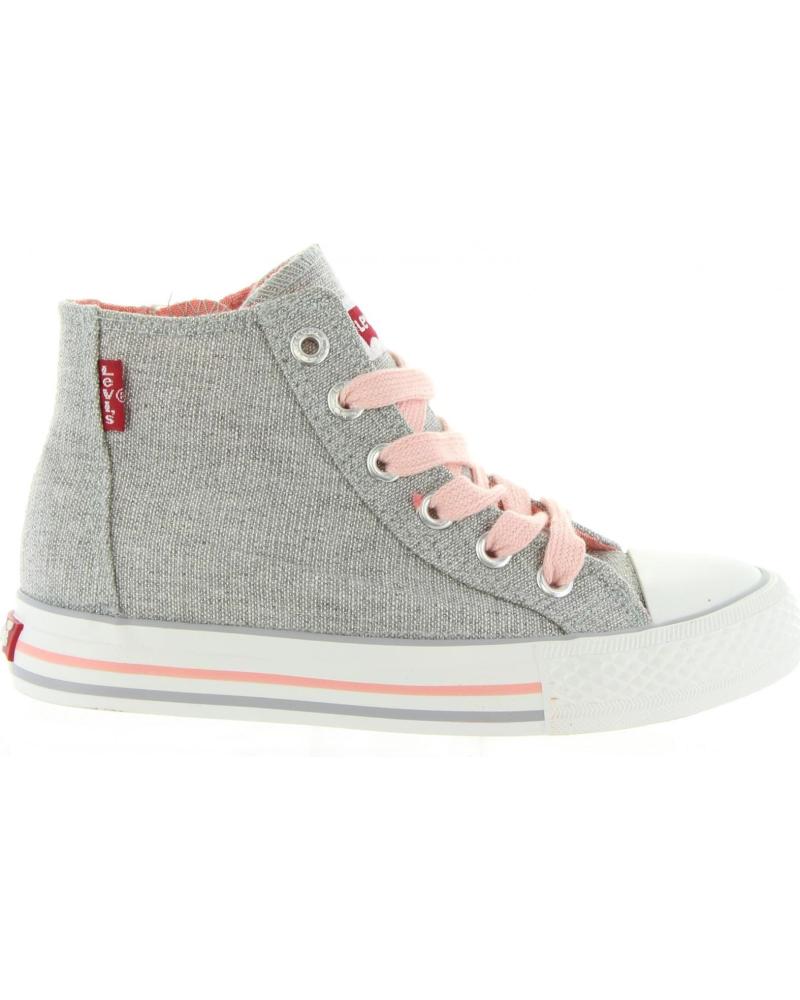 Sportif pour Femme et Fille et Garçon LEVIS VTRU0007T TRUCKER HI 0050 SILVER