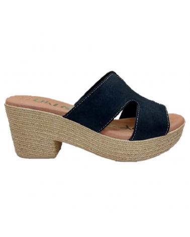 Sandálias de Mulher oh my sandals ZUECO PIEL SERRAJE NEGRO 5035 NEGRO