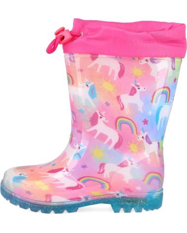 Botas de água  de Menina BUBBLE BOBBLE BUBBLE KIDS C1193-L BOTAS DE AGUA CON LUCES PARA NINA ROSA
