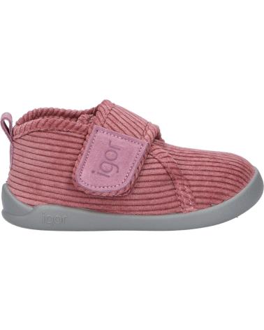 Calzado de casa de Niña IGOR W10310-010 HOMIE PANA ROSA