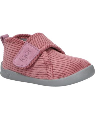 Calzado de casa de Niña IGOR W10310-010 HOMIE PANA ROSA