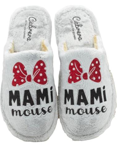Hausschuhe für Damen CABRERA ZAPATILLAS DE ESTAR POR CASA DE MUJER 2449 EN GRIS