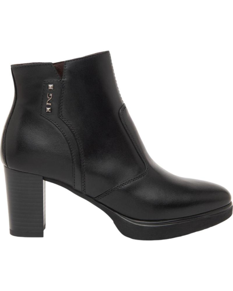 Botins de Mulher NERO GIARDINI BOTIN VESTIR DE PIEL CON TACON Y PLATAFORMA NEGRO