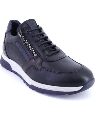 Sportivo per Uomo FLUCHOS F1600 LOUIS ZAPATILLAS CASUAL DE HOMBRE CAMEL PIEL AZUL MARINO