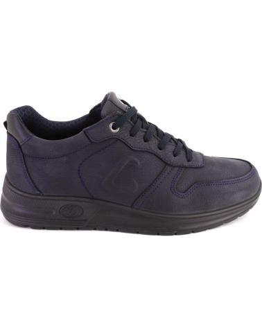 Esportes  de Homem LUISETTI 36201 ZAPATILLAS CASUAL DE HOMBRE NOBUK AZUL MARINO