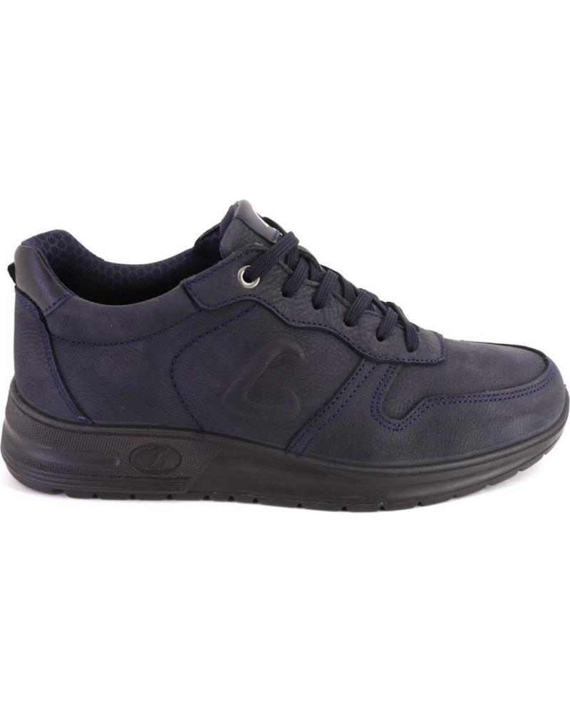 Esportes  de Homem LUISETTI 36201 ZAPATILLAS CASUAL DE HOMBRE NOBUK AZUL MARINO