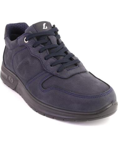 Esportes  de Homem LUISETTI 36201 ZAPATILLAS CASUAL DE HOMBRE NOBUK AZUL MARINO