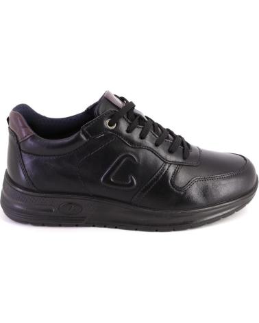 Deportivas de Hombre LUISETTI 36201 ZAPATILLAS CASUAL DE HOMBRE NEGRO NOBUK NEGRO