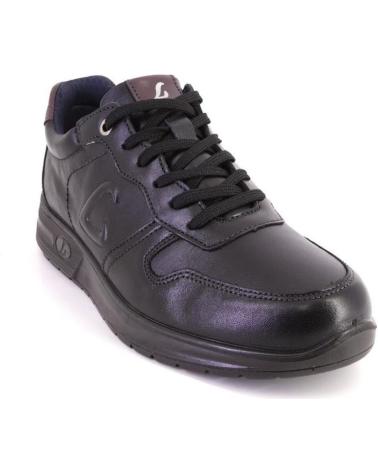 Deportivas de Hombre LUISETTI 36201 ZAPATILLAS CASUAL DE HOMBRE NEGRO NOBUK NEGRO