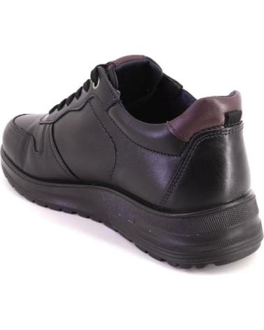 Deportivas de Hombre LUISETTI 36201 ZAPATILLAS CASUAL DE HOMBRE NEGRO NOBUK NEGRO