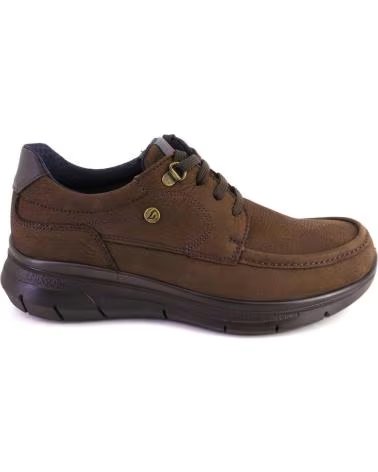Man shoes LUISETTI 36119 ZAPATOS CON CORDONES DE HOMBRE NOBUK MARRON
