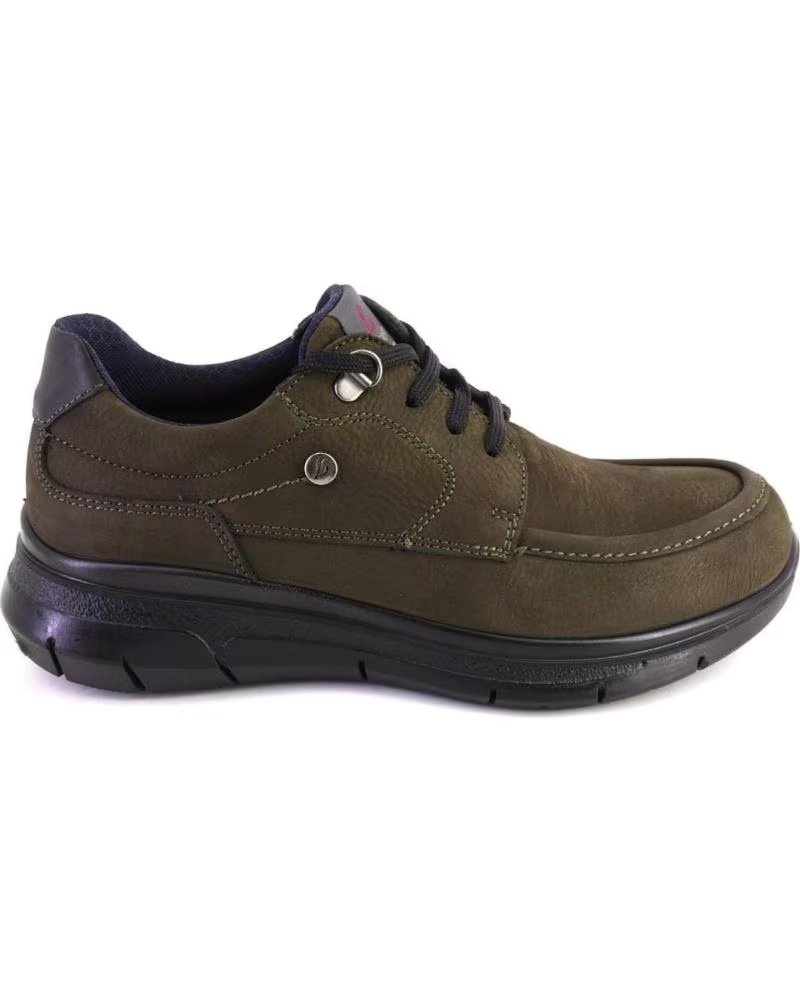 Sapatos de Homem LUISETTI 36119 ZAPATOS CON CORDONES DE HOMBRE VERDE NOBUK VERDE