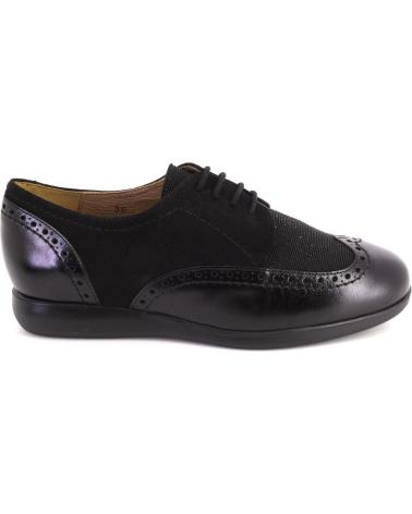 Sapatos de Mulher PIESANTO 235540 ZAPATOS CON CORDONES DE MUJER PIEL NEGRO