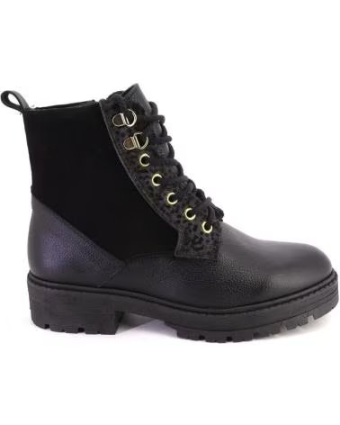 Woman Mid boots NIVAL LANDA BOTINES DE MUJER NEGRO PIEL NEGRO