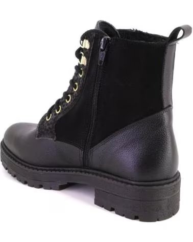Woman Mid boots NIVAL LANDA BOTINES DE MUJER NEGRO PIEL NEGRO
