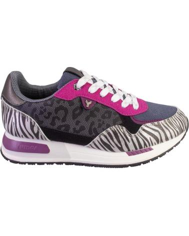 Sportif pour Femme YUMAS BONNIE ZAPATILLAS CASUAL DE MUJER ORO GRIS