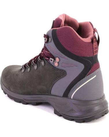 Boots für Damen CHIRUCA TAIGA TREKKING DE MUJER PIEL GRIS-BURDEOS