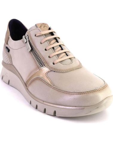 Esportes  de Mulher FLUCHOS F2070 ZAPATILLAS CASUAL DE MUJER CUERO PIEL BEIGE