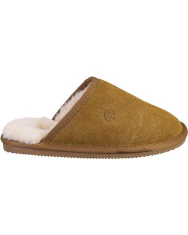 Pantoufles pour Femme KELARA K41223 ZAPATILLAS DE CASA DE MUJER ANTE SERRAJE CUERO