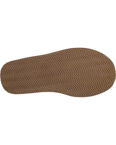 Calzado de casa de Mujer KELARA K41223 ZAPATILLAS DE CASA DE MUJER ANTE SERRAJE CUERO
