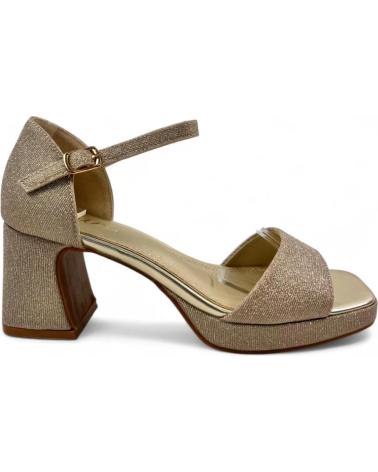 Sandalen für Damen TIMBOS SANDALIA TACON FIESTA PLATAFORMA MUJER ORO 130795 AMARILLO