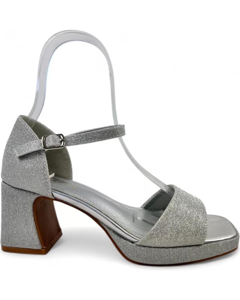 Sandalen für Damen TIMBOS SANDALIA TACON FIESTA PLATAFORMA MUJER PLATA 130794 PLATEADO