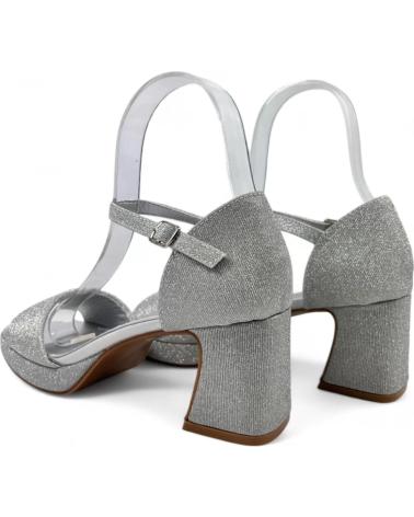 Sandalen für Damen TIMBOS SANDALIA TACON FIESTA PLATAFORMA MUJER PLATA 130794 PLATEADO