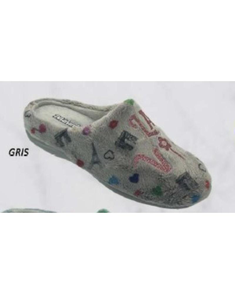 ZAPATILLAS DE CASA DEVALVERDE 6069 GRISES PARA MUJER GRIS