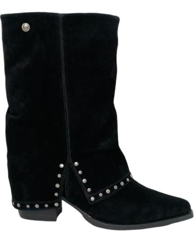 Boots für Damen TOP3 TOP 3 SHOES BOTA PIEL SOLAPA SS24719 NEGRO
