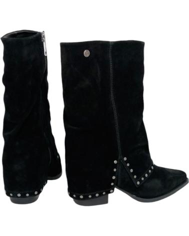 Boots für Damen TOP3 TOP 3 SHOES BOTA PIEL SOLAPA SS24719 NEGRO