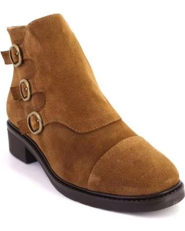 Botines de Mujer  KAMINA 20242 BOTAS DE MUJER ANTE SERRAJE CUERO