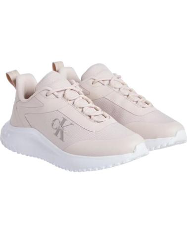 Deportivas de Mujer CALVIN KLEIN EVA RUNNER LOW LACE MIX ML WN ROSA